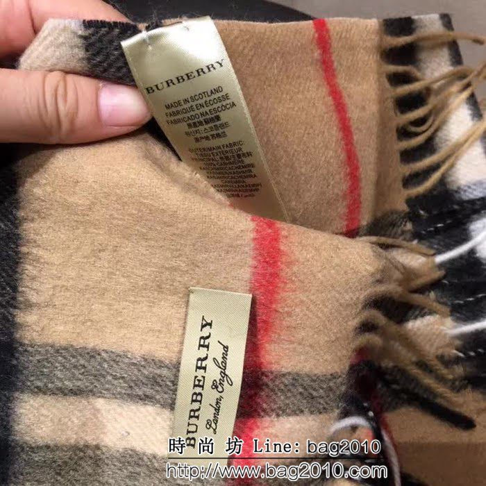 BURBERRY巴寶莉 原單正品 英倫巴格經典山羊絨圍巾 LLWJ6237